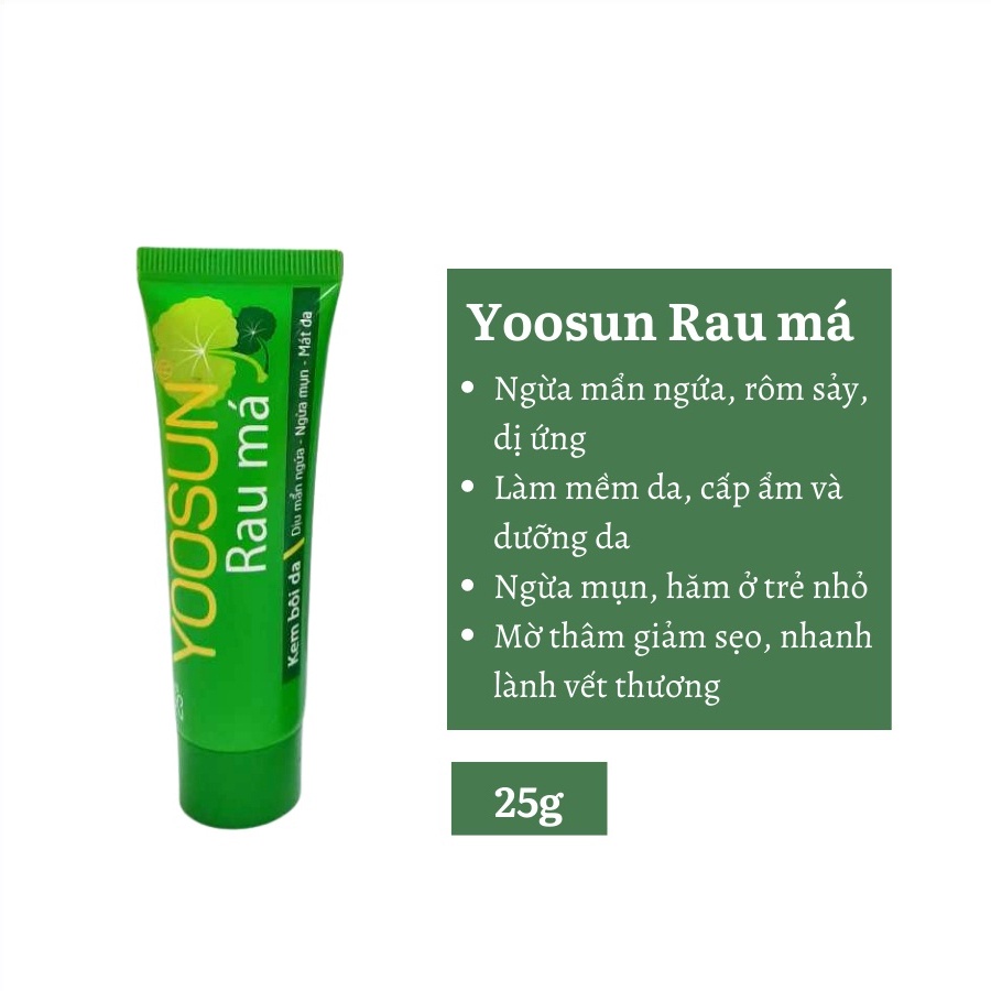 [CHÍNH HÃNG] Kem bôi da Yoosun Rau má / Nghệ / Acnes - Ngừa mụn, mát da, giảm sẹo, mờ thâm, dịu da, dưỡng ẩm, mềm mịn da