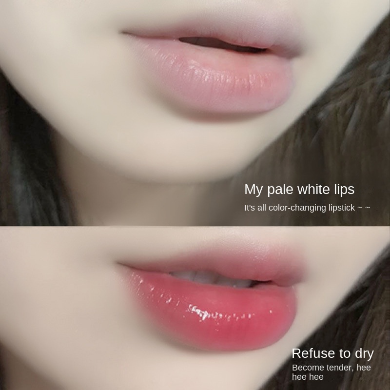 Son Môi Dưỡng Ẩm Thay Đổi Màu Sắc Bổ Sung Nước Chống Nứt Nẻ Không Dính Ly