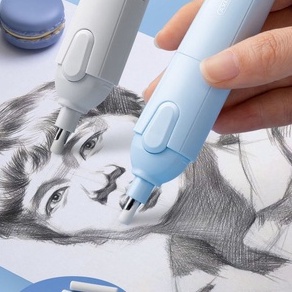 [Hàng sẵn] Bút Xóa M&amp;G Gồm 10 Lõi Tẩy Thay Thế, Bút Tẩy Điện Đa Năng Có Thể Điều Chỉnh Kích Thước Đánh Bóng Tranh Vẽ