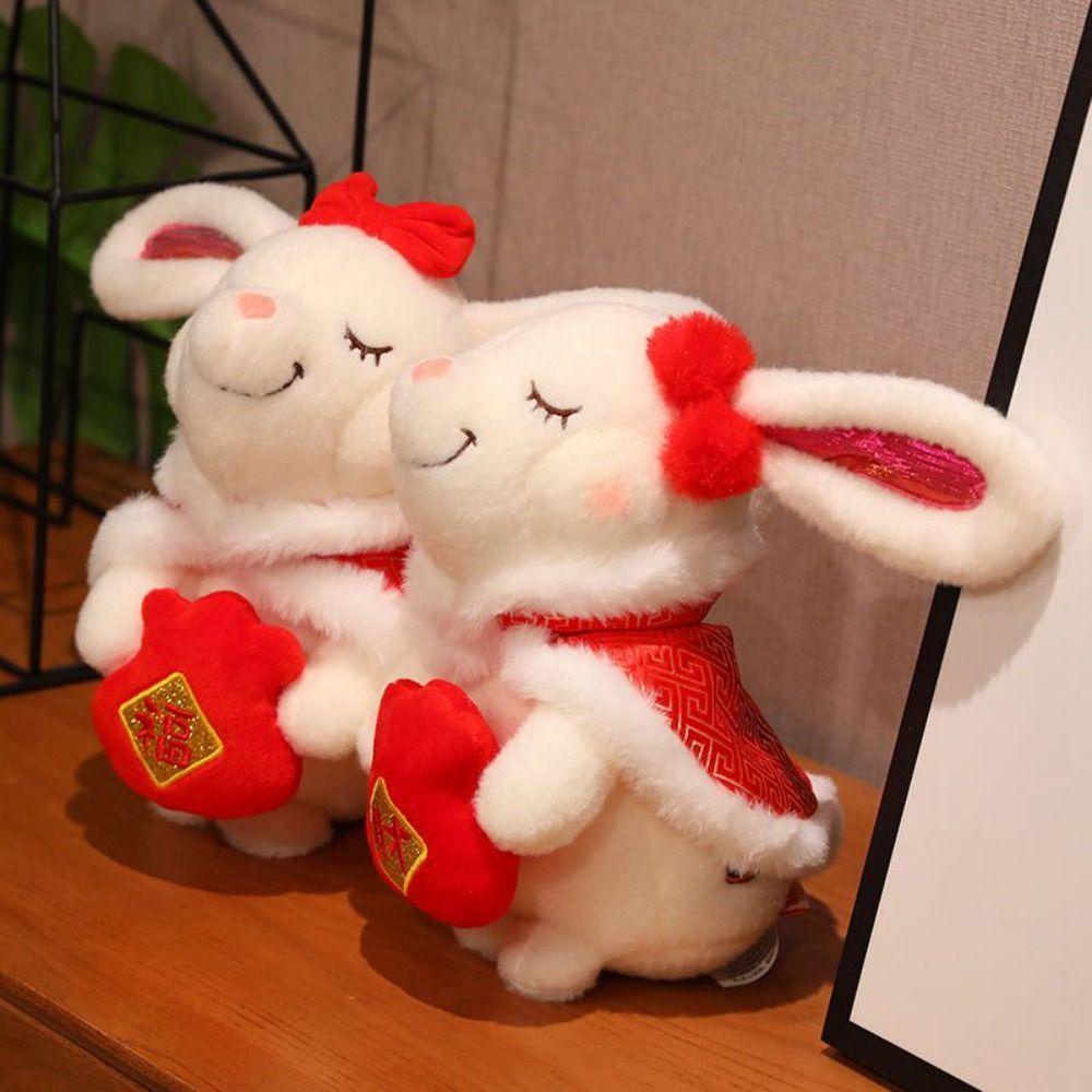 IVORY Thú Nhồi Bông Hình Thỏ Dễ Thương Trang Trí Nhà Cửa