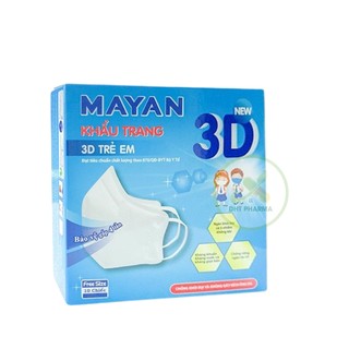 Khẩu trang 3D MAYAN trẻ em (10 chiếc)