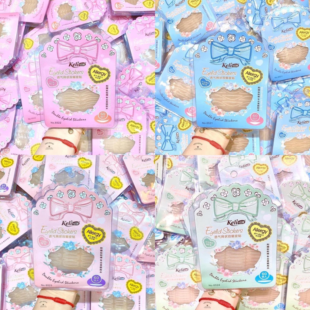 Miếng Dán Kích Mí Lưới Keli Allergy Double Eyelid Stickers