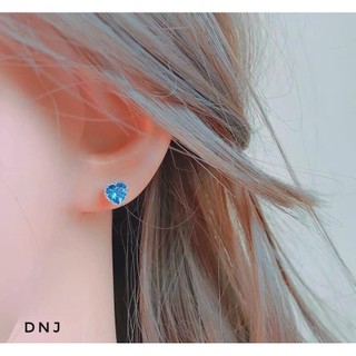 Bông tai nụ tim đá bạc ta