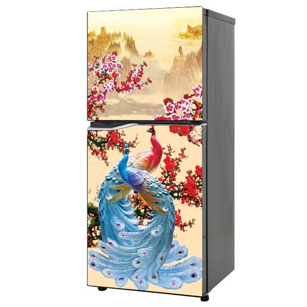 Decal dán trang trí tủ lạnh mẫu Xuân 2023- 07- Chất lượng cao - chống thấm