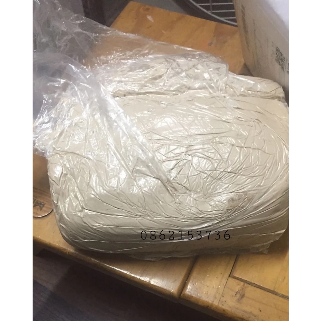 Đất sét làm gốm CAO LANH 2 kg đất màu trắng ngà - Đất làm tượng phù điêu nghệ thuật - 2kg TRẮNG