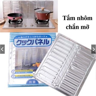 Tấm chắn dầu mỡ, tấm chắn bếp chống dầu mỡ, tấm chắn dầu mỡ 3 mặt tiện dụng bằng nhôm