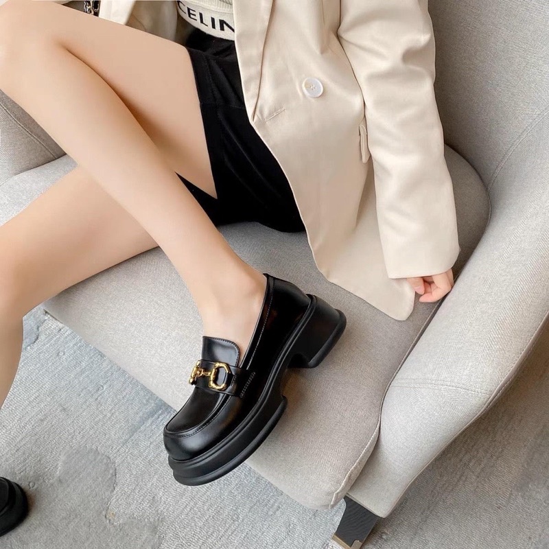 Giày da xích đế móc câu chất da mềm