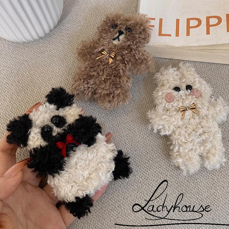 Kẹp Tóc Dạng Thú Nhồi Bông Lớn Họa Tiết Hoạt Hình Dễ Thương Cho Nữ