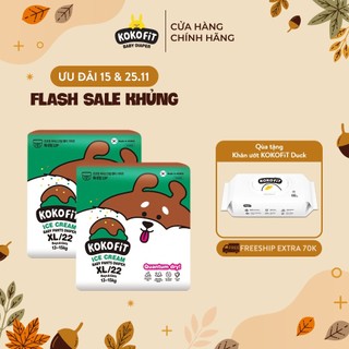 Combo 2 Tã Quần KOKOFiT Ice Cream Nội Địa Hàn Quốc 2mm Khô Thoáng Thấm Hút Nhanh Cho Bé Size M30/L26/XL22/Jumbo18