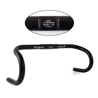 Ghi đông xe đạp lòng chảo tay lái sừng bò cho xe Fixed Gear 25.4mm