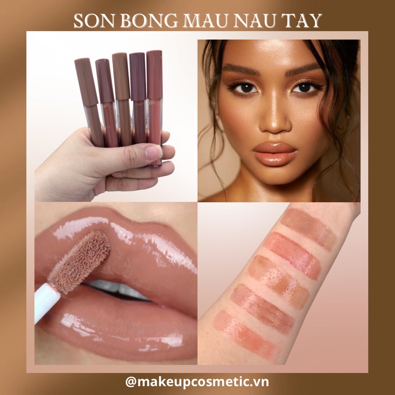Son Bóng Màu Nâu Tây Hot Trend Mini 2.5ml