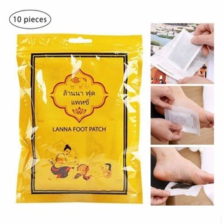 Gói 10 miếng dán thải độc chân lana foot patch thái lan gói 10