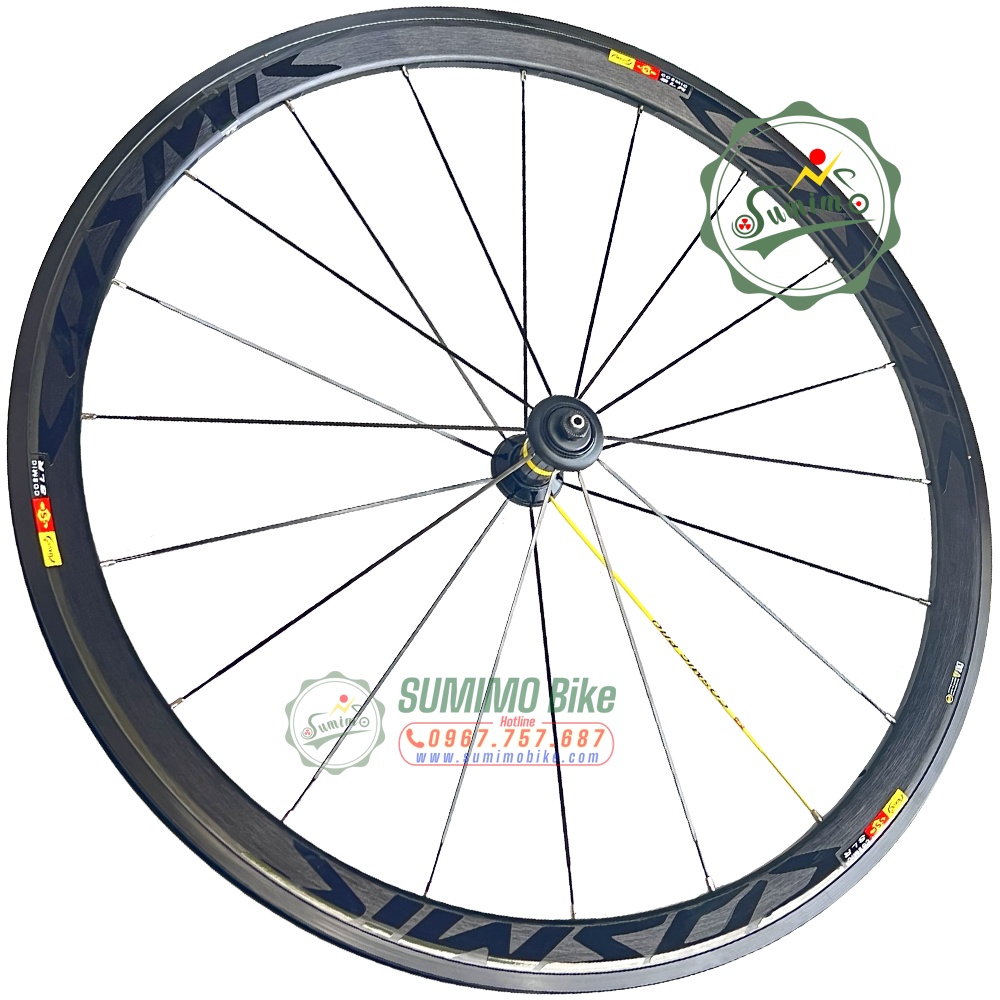 Bánh bộ nhôm MAVIC Cosmic SLR 700c 4cm - Đùm áo carbon - Thắng vành