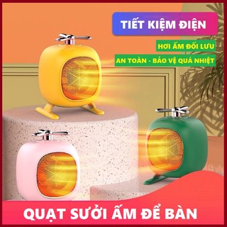 Quạt sưởi để bàn, máy sưởi mini, công suất 500w tiết kiệm điện, hệ thống điều nhiệt thông minh, bảo vệ quá nhiệt