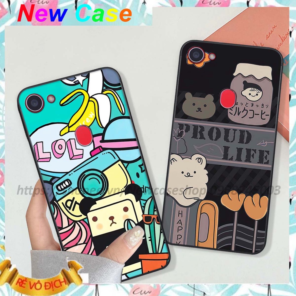Ốp Oppo F5 / F5 Youth / F7 / A79 in hình 3D Bear Brick,Bear Love,K@ws,Coffee,...