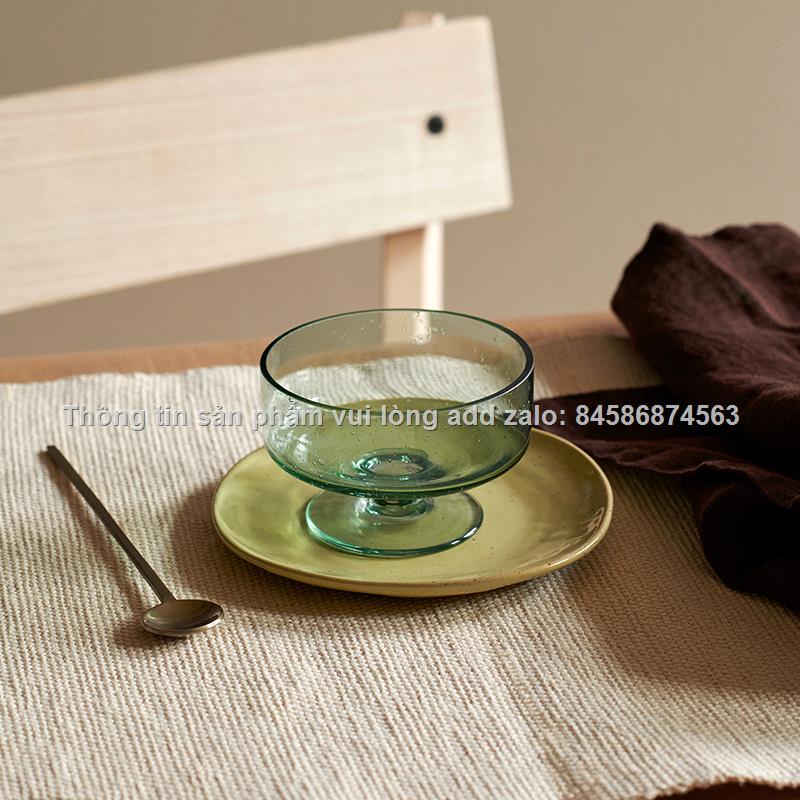 Đan Mạch ferm SỐNG Oli tráng miệng thủy tinh bong bóng mát lạnh ly rượu vang đỏ ly nước xanh ấm đun nước