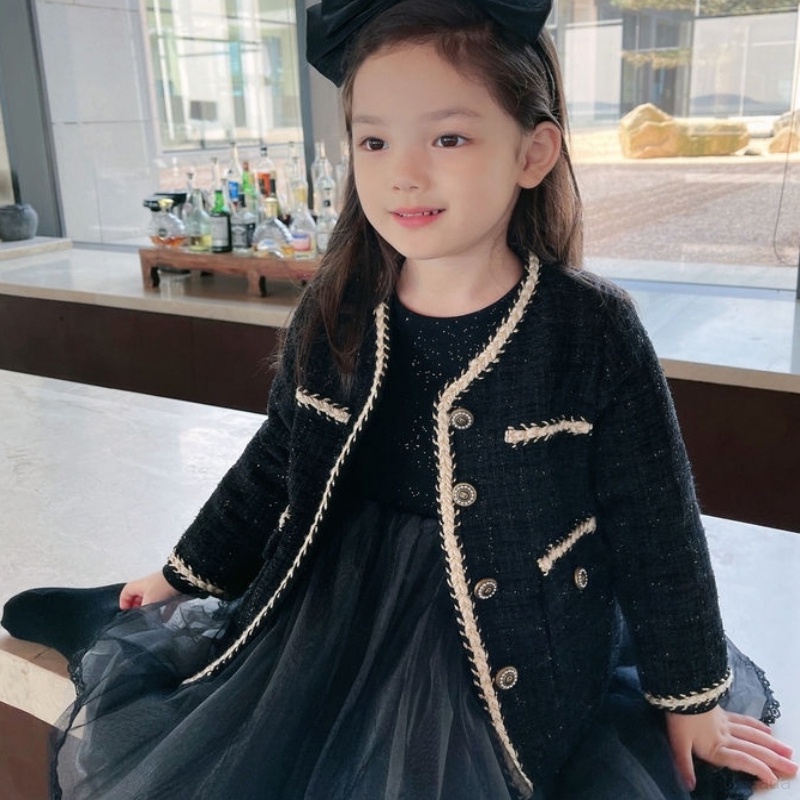 Đầm Tay Dài Phối Lưới Lấp Lánh Thời Trang Xuân Thu