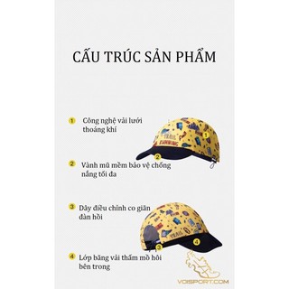 Mũ lưỡi trai chạy bộ Aonijie E4607