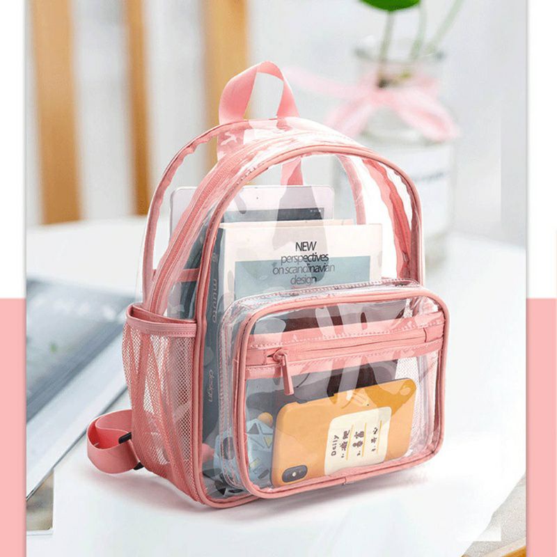 Balo nu trong suốt pvc thoi trang