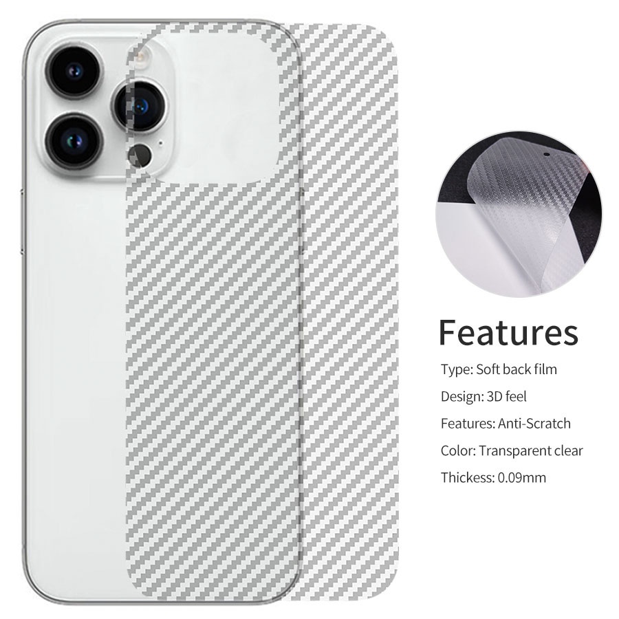 Miếng dán mặt lưng thích hợp cho iPhone 14 Plus 13 12 11 14 Pro Max 13 12 mini XS X XR 8 7 6 6s Plus SE 2020