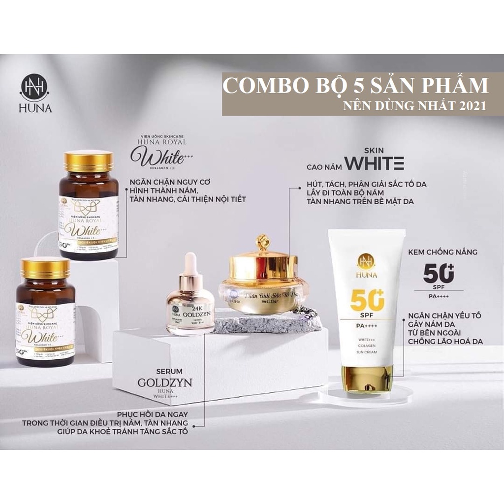 COMBO NÁM DA 5 sp White++ Chính hãng từ Công ty