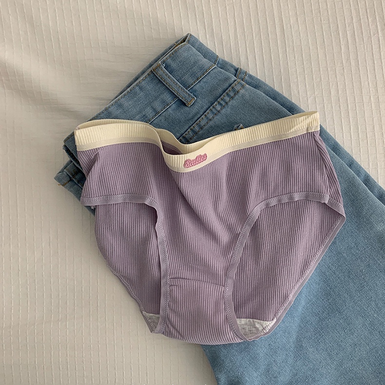 Quần Lót Cotton Nhẹ Co Giãn Thoáng Khí Thoải Mái Cho Nữ