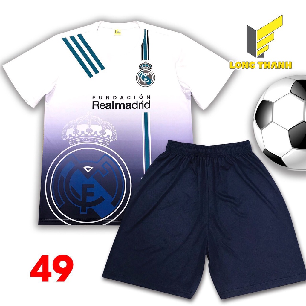 M49 - BỘ REAL MADRID - QUẦN ÁO THỂ THAO LONG THANH