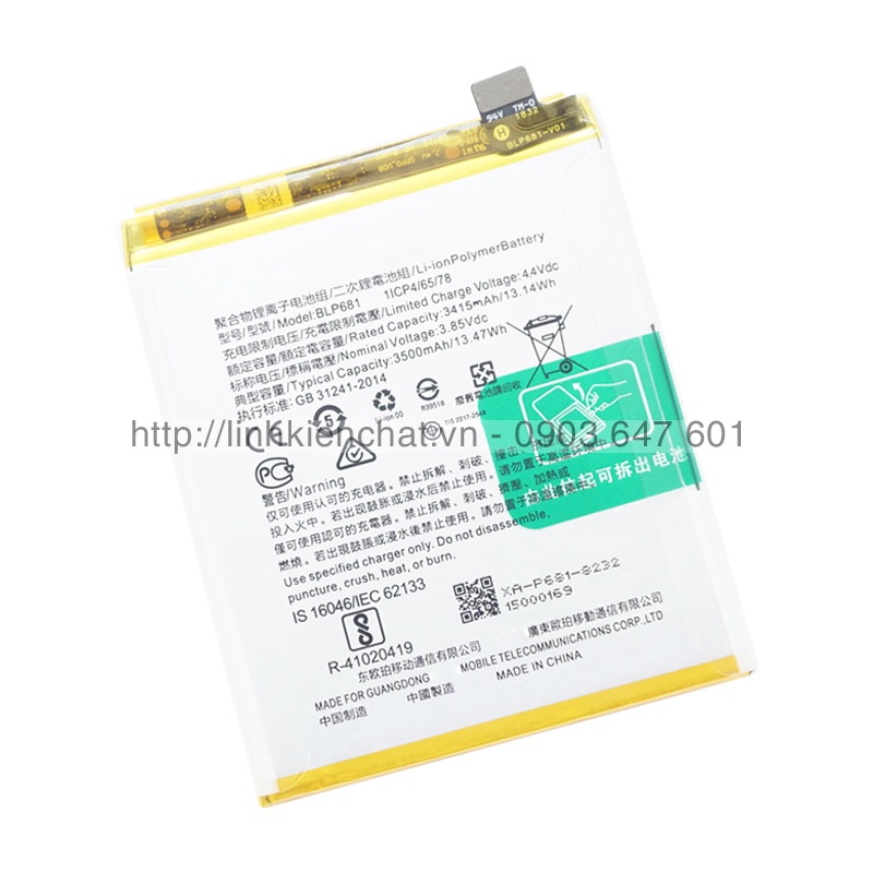 Pin Oppo F9 CPH1823 CPH1825 3500mAh - Hàng nhập Khẩu