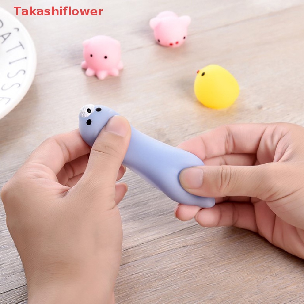 (Takashiflower) Đồ Chơi Nắn Bóp Đàn Hồi Giảm stress Hình Động Vật Dễ Thương Thay Đổi Màu Sắc 96 Mẫu