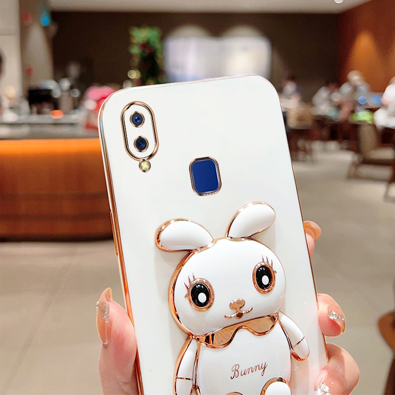 Ốp Điện Thoại Có Giá Đỡ Hình Thỏ Cho Vivo 1814 1807 1810 1811 1816 1817 1820 1929 Y1S 1725 1806 1804 1723 1726 1727
