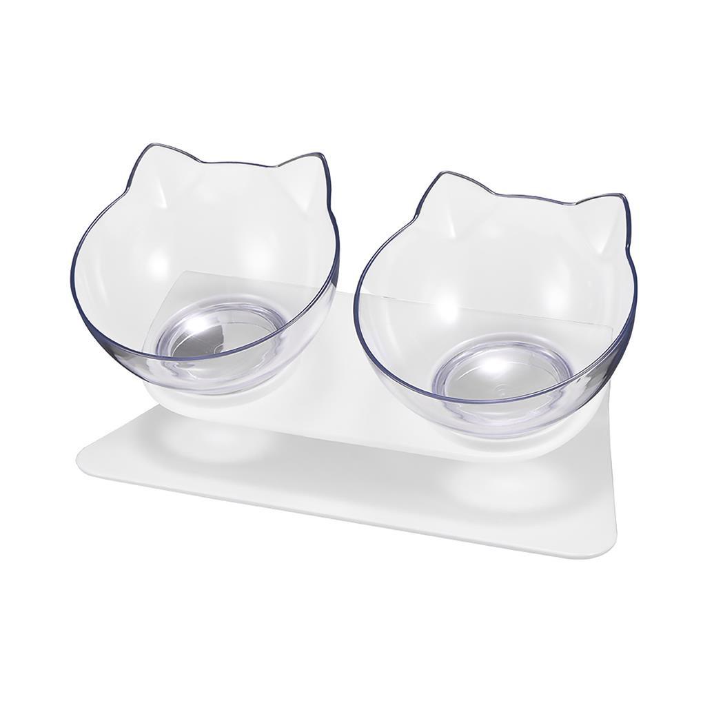 Bát Đôi Đựng Thức Ăn Nước Uống Chống Trượt Kèm Giá Đỡ Dành Cho Thú Cưng