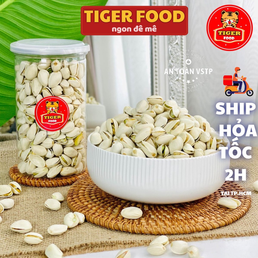 Hạt dẻ cười rang muối 320g TIGER FOOD - Hạt dẻ cười loại 1 Siêu Ngon ăn là ghiền - Quà tết 2023