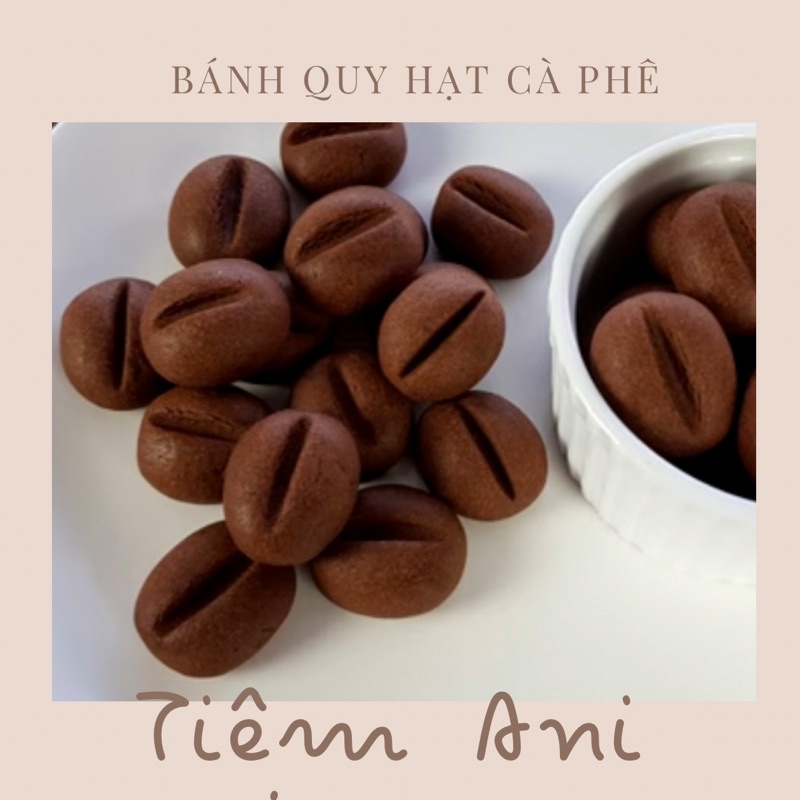 Bánh quy hạt cà phê thơm mùi cacao, cà phê. Bánh homemade
