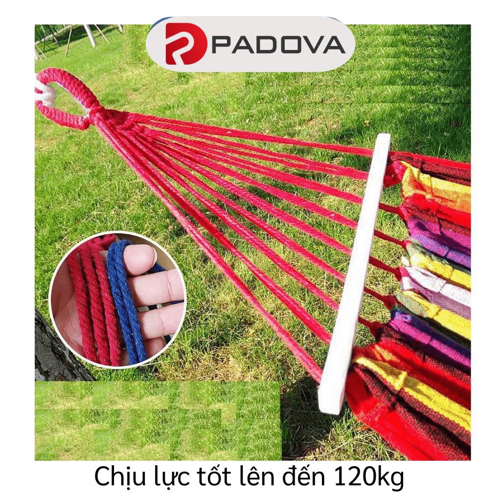 Võng Du Lịch Sợi Vải Đan Canvas Size 190cm Gấp Gọn Tiện Lợi Kèm Túi PADOVA 5689