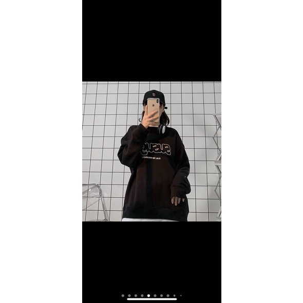 Áo khoác nam nữ nỉ ngoại ko nón sweater in sugus