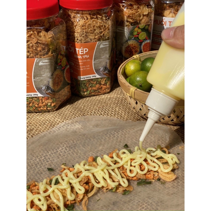 BÁNH TRÁNG PHƠI SƯƠNG MUỐI TÉP HÀNH PHI + BƠ