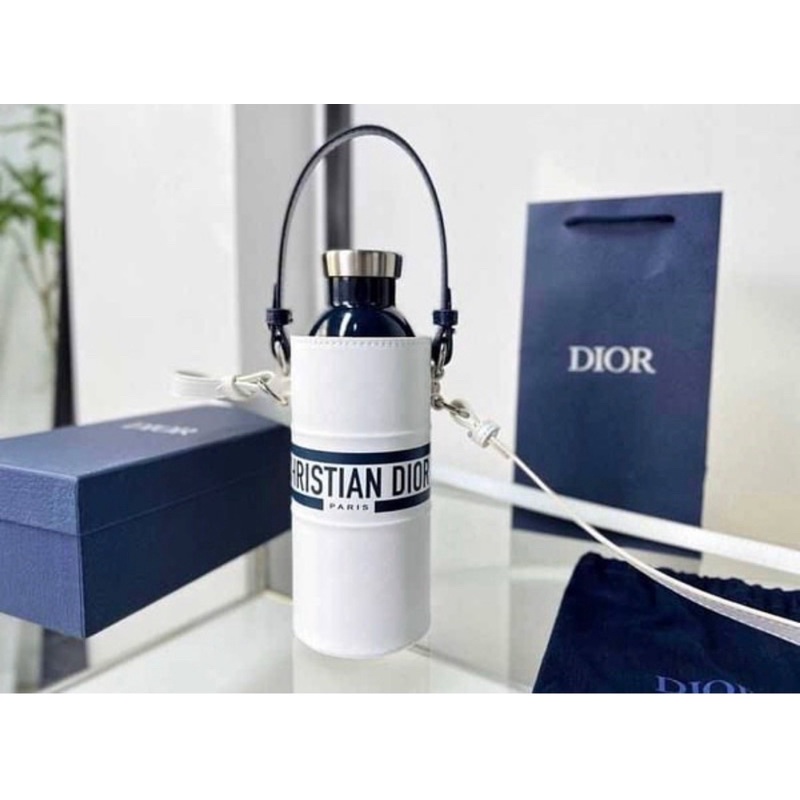 Túi Xách Bình Nước Dior Bottle Xanh Trắng  -  By Anh Dinh Phuong