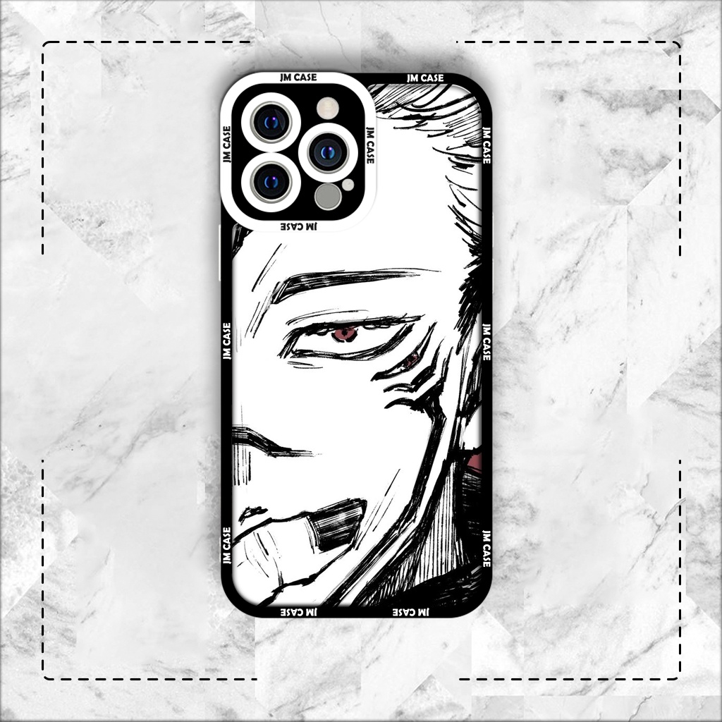 Ốp lưng iphone cạnh vuông JMCase Sukuna Manga Jujutsu Kaisen Anime 7/7plus/8/8plus/x/xs/11/12/pro/max/plus/promax