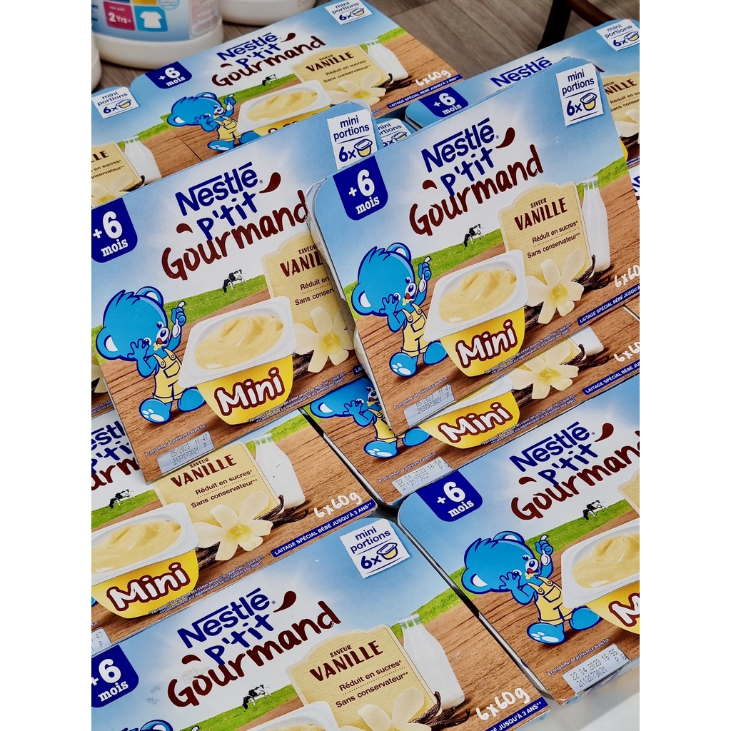 Váng sữa Nestle Pháp vị Vanille 6 hộp x 60g