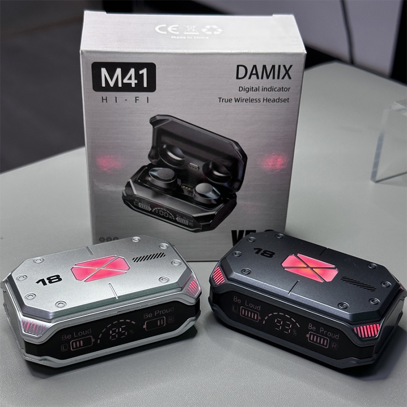 Tai Nghe Bluetooth Không Dây TWS Phong Cách Kim Loại Âm Thanh Nổi HiFi Chống Thấm Nước Kèm Mic