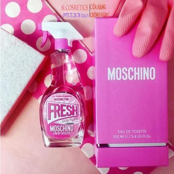 [ Full seal ] Nước hoa nữ Moschino Fresh Pink Couture edt 100ml