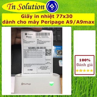 Tất cả giấy in nhiệt peripage - kt 77*30 - 77x30mm-cho máy in nhiệt peripage a9 - a9pro