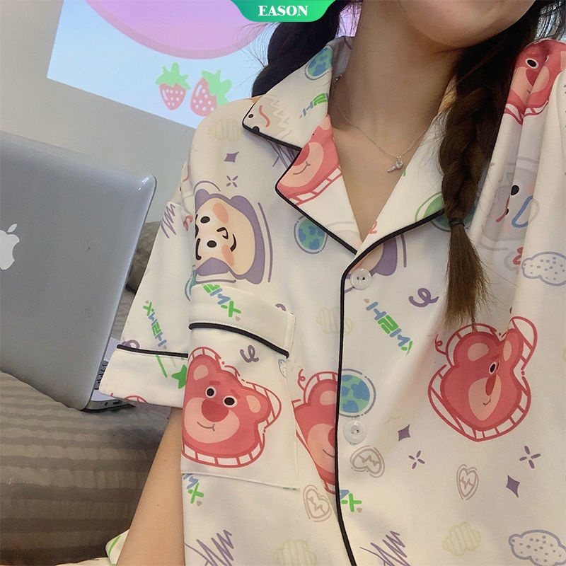 Bộ Đồ Ngủ Ngắn Tay In Hoạt Hình Buzz Lightyear Disney Sáng Tạo Thời Trang Mùa Hè Cho Học Sinh