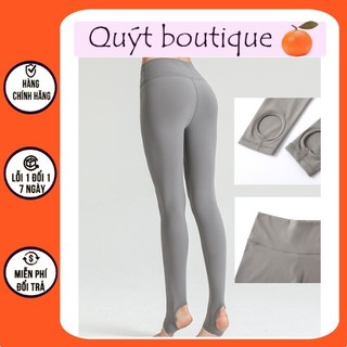 Quần dài tập yoga, gym nữ, quần legging dài dẫm gót cạp cao, chất liệu co giãn nâng mông, tôn dáng S027