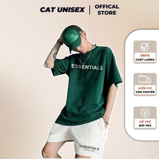 Áo thun Essentials nam nữ form rộng, chất liệu cotton thoáng mát TS01