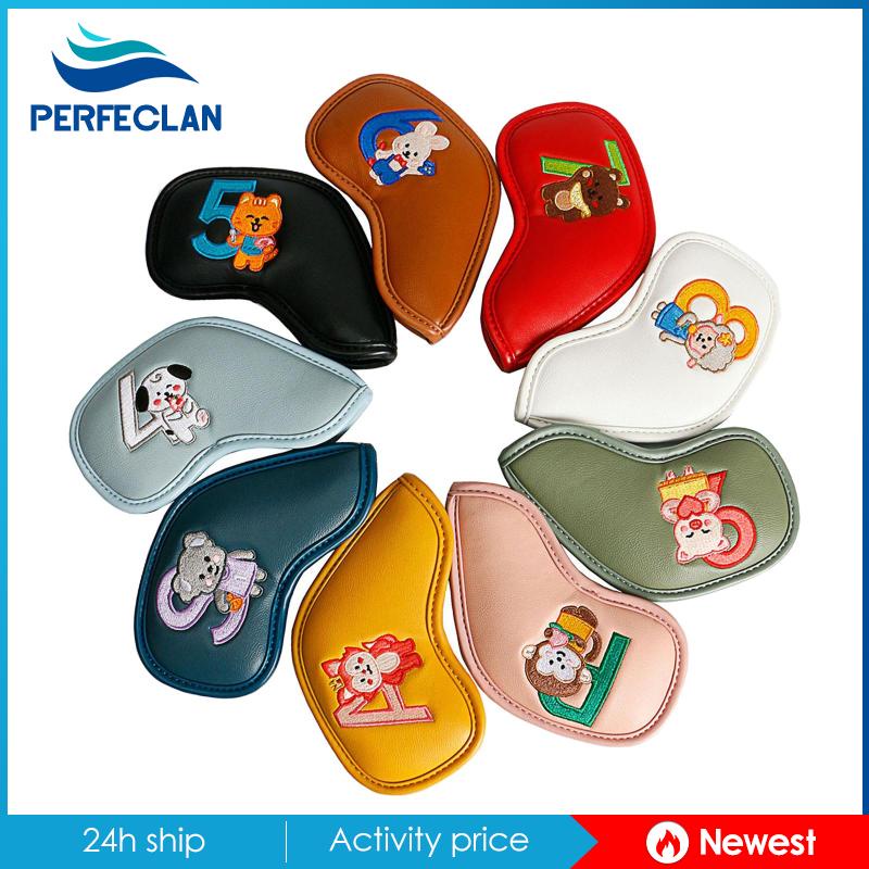 Set 9 Vỏ Bọc Đầu Gậy Đánh Golf Thể Thao Ngoài Trời