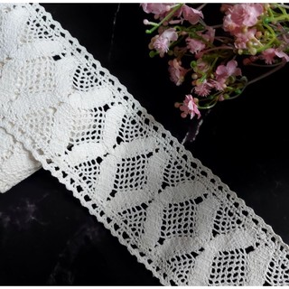 Ren chỉ cotton trang trí ,có 6 màu, size 7cm ( 3  mét)