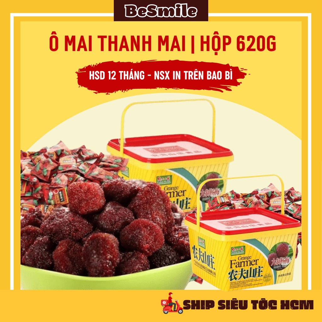 Ô Mai Thanh Mai, Ô Mai Đào Cay, Ô Mai Trái Cây, Hoa Quả Sấy BESMILE