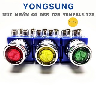 Nút nhấn nhả có đèn yongsung ysnpbl2-t22a