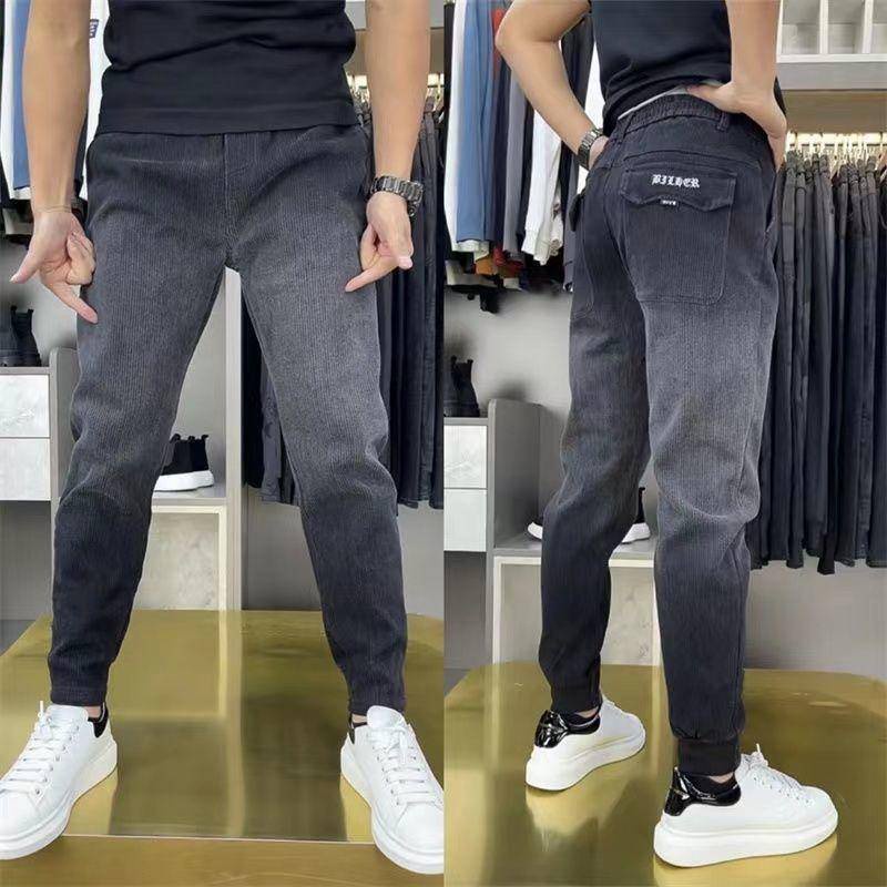 Quần Skinny Kẻ Sọc Màu Gradient Thời Trang Thu Đông Mới Cho Nam53554450